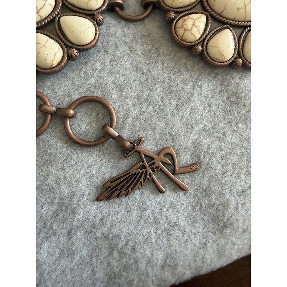Angel Ranch Western Womens Belt Conchos Bronze Stones Boho Western Hippie Gypsy main image 4